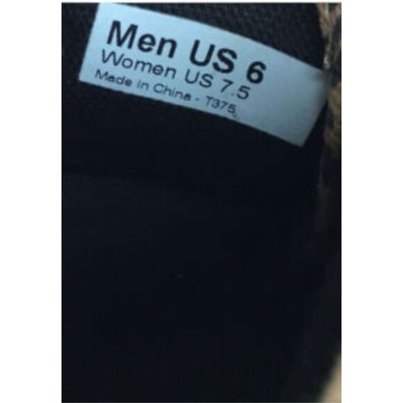 VANS Off The Wall Leopard Cheetah Animal Print Shoes Womens Size 7.5 Mens Size 6 - Picture 9 of 10